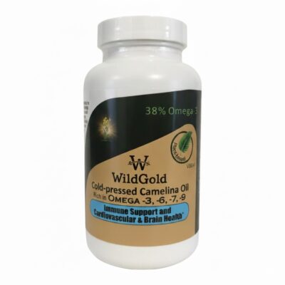Wild Gold Cold Pressed Virgin Camelina Capsules- 30 Day supply 120 Count